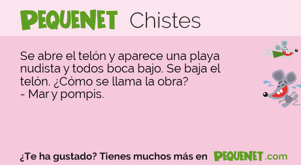 Pequenet Chistes Para Ni Os Se Abre El Tel N Y Aparece Una Playa