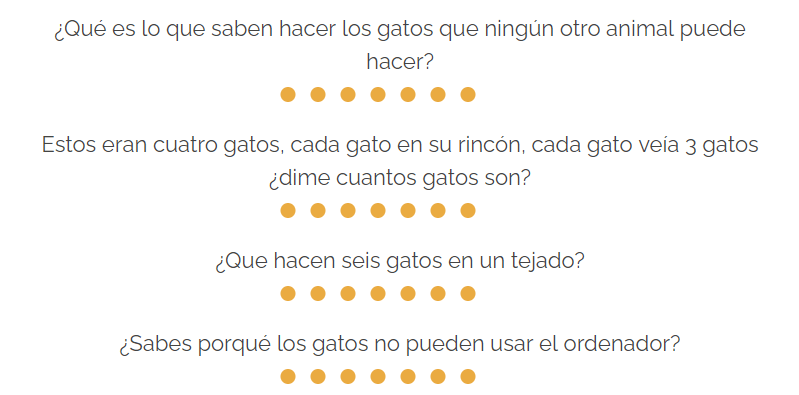 Adivinanzas sobre gatos saltarines