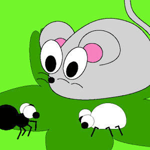 Una pulga, un ratón y un escarabajo blanco…